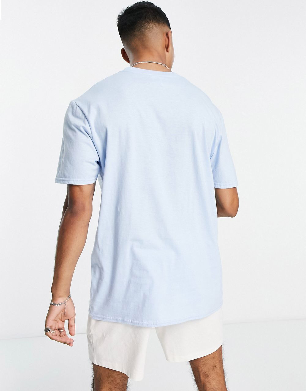 Smiley T-shirt In Light Blue - Image 3